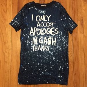 Zara sequins top